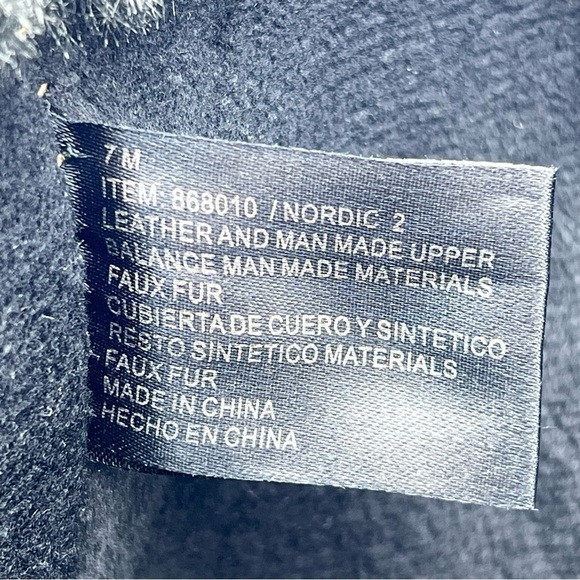 Khombu Boots Nordic 2 Waterproof Rain Snow Winter Black Suede Faux Fur Gorp Lace - Picture 12 of 12